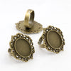13x18mm 5pcs Antique Silver Plated And Bronze Plated Brass Oval Adjustable Ring Settings Blank/Base,Fit 13x18mm Glass Cabochons - Image 30