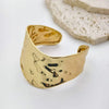 Geometric Metal Wide Cuff Open Bangle Jewelry Accessories Personalized Design Metal Glossy Bracelets for Women - Image 7