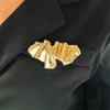 Ifanyuo Stainless Steel Abstract Geometric Brooches Gold Silver Plated Individual Banquet Party Unisex Charm Jewelry Gifts - Image 2