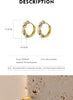 Moidan 925 Sterling Silver Charm Twine Pearl Hoop Earrings Trendy Gold Color Ear buckle For Women Wedding Fine Jewelry Gifts