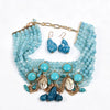 Statement Vintage Pearls Chocker Necklace&Earrings for Women Wedding Party Jewelry - Image 6