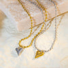 Gold Plated Stainless Steel Heart Pendant Bead Chain Necklace for Women, Love Symbol Dainty Jewelry Gift - Image 5