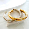 Stainless Steel Gold Color Thick Tube Open Bangle For Women Girl Hiphop Cuff Bracelet Jewelry - Image 2