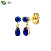 Silver Needle Colorful Gemstone Earrings for Women Water Drop Pendant Stud Earrings Wedding Jewelry Gifts - Image 52