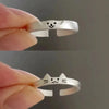 2pcs Cute Cat Dog Animal Couple Ring for Women Men Statement Lover Rings Valentine's Day Party Jewelry Gifts - Image 5