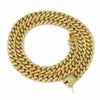 Miami Cuban Link Iced Out Chain Necklace For Men Heavy Duty Curb Bling Hip Hop Chains Jewelry 13MM Wide - Image 1