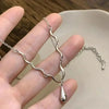 Textured Flower Pendant Necklace on Fine Chain - Image 8