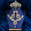 Sunspicems Gold Color Arabic Morocco Bridal Wedding Jewelry Sets Beads Necklace Waterdrop Pendant Long Earring Filigree Brooch - Image 3