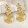 Stylish Dangle Earrings Trio Circle Design Daily Outfits Party Accessories Stuff Red Orange Big Earrings - Image 6