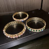 Geometric Zircon Bracelet Bangles For Women Pink Green Cuff Bracelets Weddings Party Jewelry - Image 4