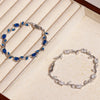 Leaf Branch Bracelet with Cubic Zirconia Details in Gold-Tone or Silver-Tone - Image 20
