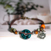 Handwoven Ceramic Sun Bracelet with Adjustable Cord - Image 5