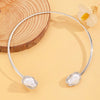 Baroque Imitation Pearl Torque Necklace Bangle Ring Set For Women Wedding Clavicle Jewelry Set - Image 19