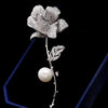 Suyu Women's Brooch Copper Inlaid Cubic Zirconia Camellia Women's Clothing Brooch Men's And Women's Set Pins - Image 1
