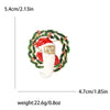 Christmas Rhinestone Wreath Brooches for Women Unisex Enamel Bell Pin Office Party Friend Gifts Accessories - Image 8