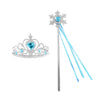 Girl Elsa Cosplay Accessories Kids Princess Snow Queen Dress Up Jewelry Wand Crown Necklace Earclips Photography Role Play Props - Image 9