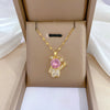 Over 30 Styles Bear Necklace Titanium Steel Zircon Micro Inlaid Copper Pendant Collarbone Chain Souvenir Gift - Image 16