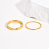 Simple Stainless Steel 1mm/3mm Thin Ring Gold Color Stackable Finger Rings Minimalist Jewelry for Women - Image 4