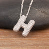 Light Aesthetic 26 A-Z Letters Sparkling Zircon Pendant Necklace Initials Alphabet For Women Lucky Jewelry Accessories - Image 23