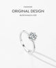 MODIAN Solid 925 Sterling Silver Crown Exquisite 1CT Shining Zirconia Wedding Ring For Women Engagement Basic Fine Jewelry Gifts