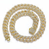 16MM Prong Cuban Link Chain Hip Hop Men 3Rows Rhinestone Necklace Iced Out Chain Women Paved Miami Polygon Cuban Necklaces - Image 4