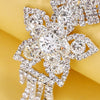 Stonefans Luxury Flower Bridal Jewelry Sets Women Accessories Tassel Rhinestone Necklace Earrings Sets Wedding Jewelry