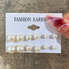 Korean Women Earrings 12 Pair/Set Beige White Pearl Simple Earrings Wedding Jewelry For Gift Valentine's Day gift - Image 11