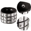 3Pcs Studded Punk Bracelets for Men Women Buckle Cuffs Pyramid Wristband Rivet Cuff Bangle Wear Proms Rock Costumes Black - Image 5