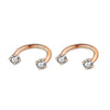 2Pcs 6/8/10mm Stainless Steel Zircon Piercings Earrings Horseshoe Ring Piercing Nose Ear Belly Rings Body Jewelry For Women/Men - Image 11