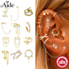 1PC Silver Sparkling Zircons Long Chain Tassel Clip Earrings For Women Elegant Wedding Party Jewelry Ear Cuff - Image 1