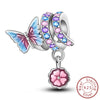 Silver Charm Beads Glowing Luminous Firefly Butterfly Pendant for Bracelet Charm Jewelry - Image 37
