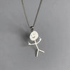 Creative Graffiti Character Fun Match Man Necklace Rock Punk Necklaces for Men Party Jewelry Anniversary Couple Gifts - Image 1