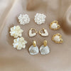 6/10/12 Pcs Simulated Pearl Round Square Stud Earrings Small French Elegant Daity Ear Studs for Women Daily Jewelry Sets F - Image 21