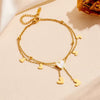 Stainless Steel Jewelry Summer Beach Style Seashells Stars Moon Charm Beading Anklets Chain For Women - Image 11