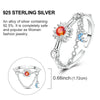 Silver Ring Sparking Rose Fire Dragon Firefly Open Rings For Women Girls Birthday Anniversary Party Gifts - Image 23