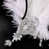 Stonefans Tassel Flapper Headband 1920s Headpiece Rhinestone Feather Wedding New Roaring Great Gatsby Hair Accessories for Women