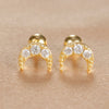 2Pcs Helix Ear Piercing Stud Earrings for Women Zircon Heart star Moon Ear Tragus Cartilage Piercing Accessories Jewelry Gift - Image 14