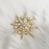 Snowflake Brooches Unisex Simple Rhinestone Brooch Pins For Women Man Jewelry Gifts - Image 3