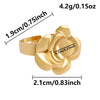 1/5pcs Gold Plated Cabochon Ring Round Oval Blank Tray Base Stainless Steel Rings For Women Men Handmade Enamel Accessories - Image 29