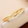 Fancy Women's Finger Ring Twist Band with Sparkling Cubic Zirconia Wedding Engagement Rings Versatile Jewelry - Image 5