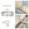 Ftcy 9 MM Wide Stainless Steel Bracelets for Women Simple Style Daily Wear Silvery Charm Removable Bracelet Unisex - Image 3