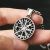 Vintage Stainless Steel Vikings Compass Pendant Necklaces For Men Women Nordic Odin Amulet Jewelry Gifts - Image 5