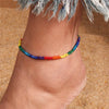Aihua Bohemia Colorful Anklets for Women Braided Rainbow Foot Rope Chain Summer Beach Anklet Bracelet Boho Foot Jewelry Gifts - Image 1