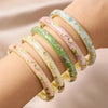 5Pcs Enamel Dropped Glaze Flower Bracelet For Women Classic Vintage Cloisonne Open Bangles Elegant Bohemian Jewelry Gifts - Image 3
