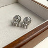 Letter M Stud Earrings Ear Buckle Inlald Rhinestone Earrings for Women Party Banquet Ear Jewelry Gifts K - Image 5