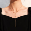 Stainless Steel Chain Necklace with Long Tassel Details - Image 63