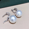 CZ Imitation Pearl Earrings for Women Silver Color Temperament Elegant Lady Earrings Wedding Party Jewelry - Image 4