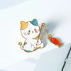 Creative Cat Fishing Design Metal Enamel Brooch Cartoon Cute Animal Badge Pin Friend Gift Jewelry Accessories - Image 4