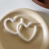 Korean Sweet White Plush Heart Hoop Earrings for Women Exaggerated Flocking C-Shaped Earrings Wedding Party Jewelry Gift - Image 4
