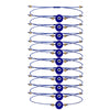 Blue Eye Charm Braided Rope Bracelet Set 12 Pieces - Image 4